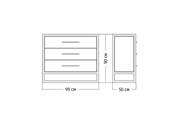 Комод Vision (Silver)